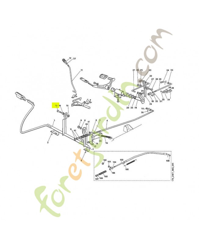 Vis m8x30 din933-8.8 stihl réf : 9008-319-1860