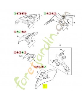 Capot outil duro broyeur 4148-710-8106. Pièce détachée Stihl