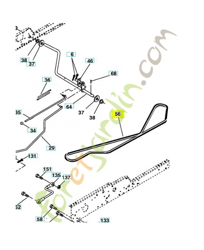 Courroie de traction référence 532161597
