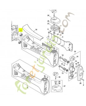 Amortisseur en caoutchouc stihl ref. 4148-792-9303 Remplace référence 4148-792-9300