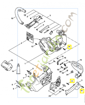 Vis parker is p6 x 19 9074-478-4425. Pièce de rechange Sithl / Vicking