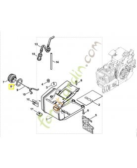 Anneau de joint 0000-359-1220. Pièce détachée Stihl / Vicking