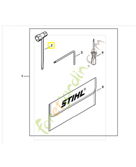 Clé multiple Stihl ref. 1142-890-3400
