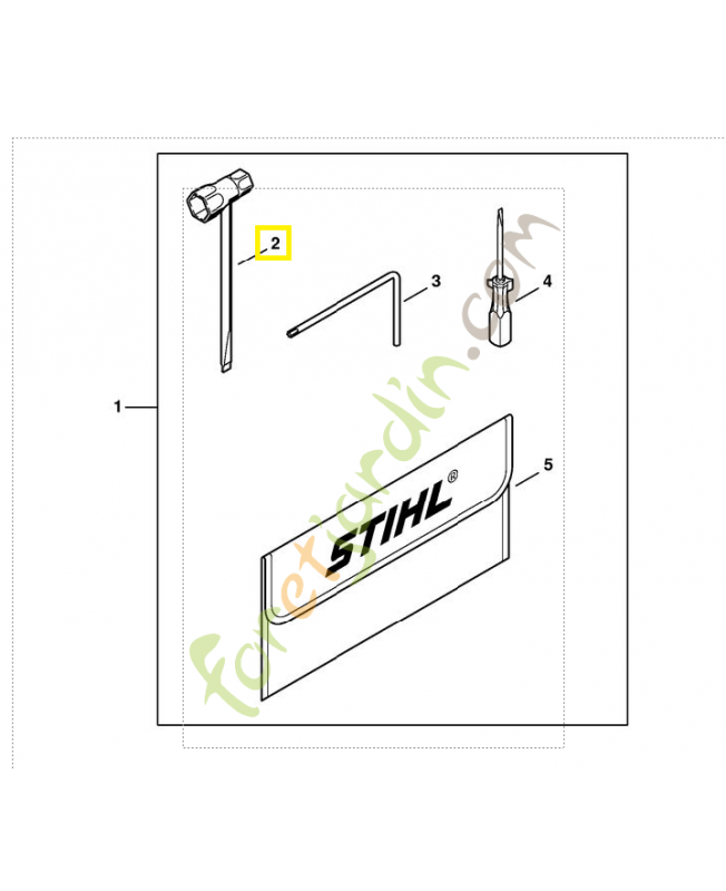 Clé multiple Stihl ref. 1142-890-3400
