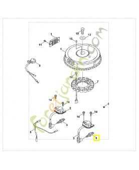 Bougie type kawasaki
