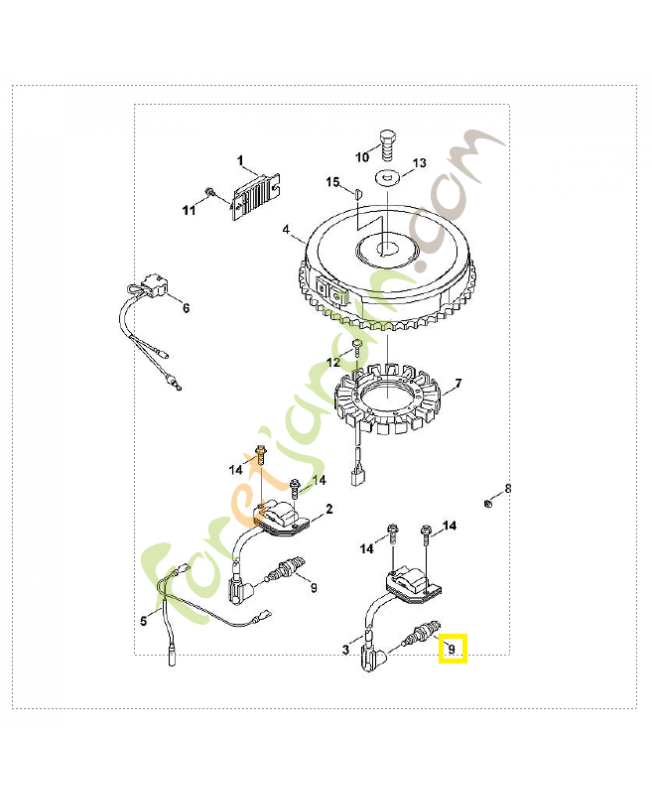 Bougie type kawasaki