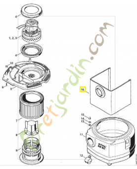Sac à poussière (5 pièces) 4901-500-9015 stihl