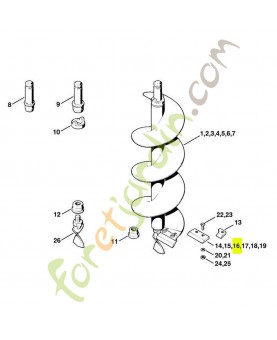 Lame pour mèche référence 4402-682-3120