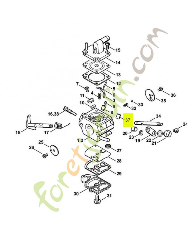 Gicleur a soupape référence 4134-121-5402 Gicleur a soupape référence 4134-121-5402