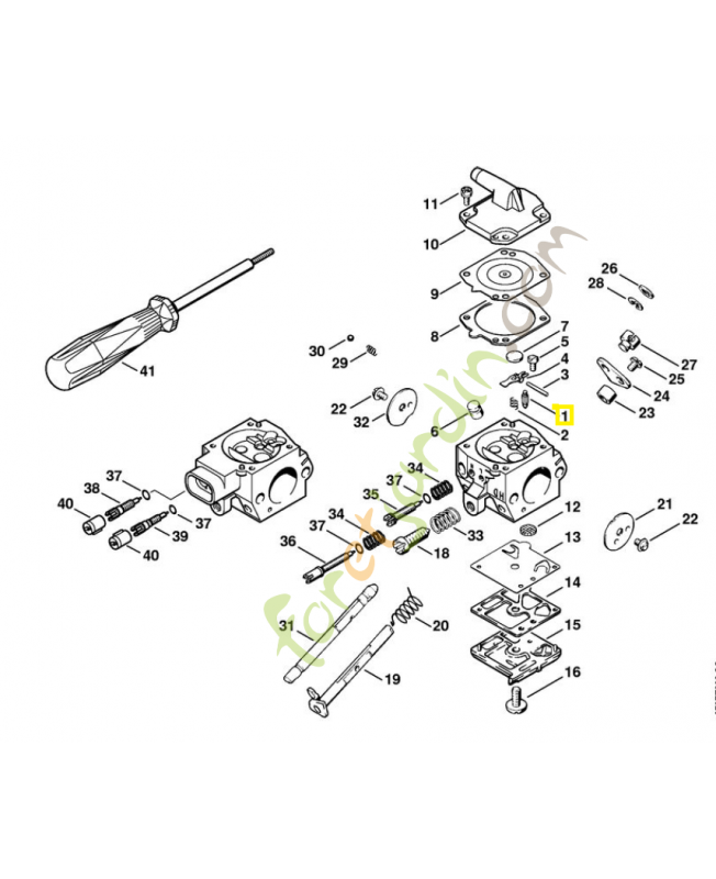 Pointeau d'admission  stihl 4116-121-5100. Pièce détaché de rechange stihl Pointeau d'admission  stihl 4116-121-5100. Pièce détaché de rechange stihl