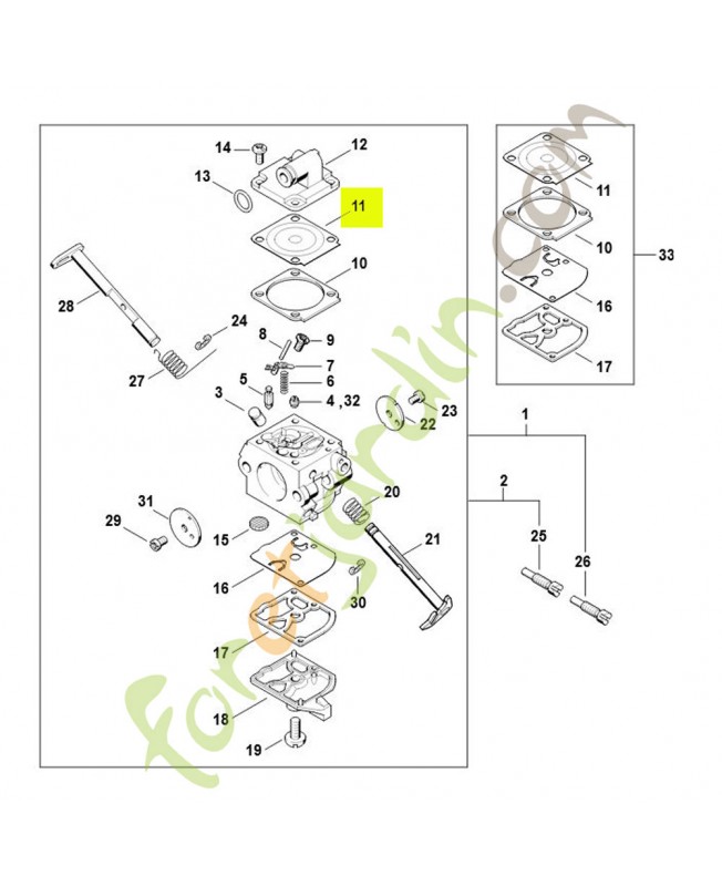 Membrane de réglage