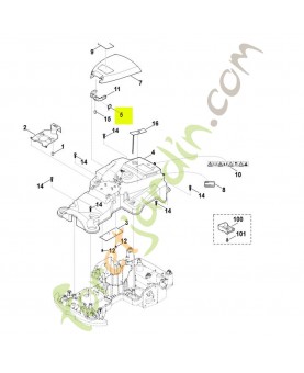 Ressort coudé référence 6301-703-4901