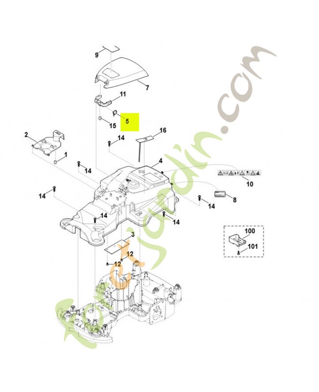 Ressort coudé référence 6301-703-4901