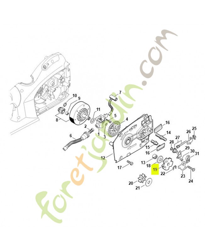 Pignon 3/8 8 dents référence 1210-642-1202 Pignon 3/8 8 dents référence 1210-642-1202