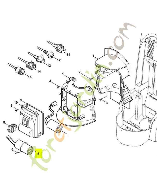 Condensteur 25 uf stihl réf : 4766-605-1001