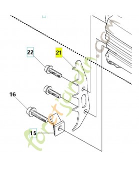 Griffe 544286501. Pièce de rechange Husqvarna