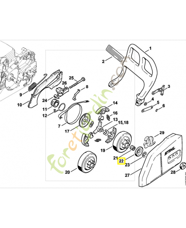 Rondelle d'arret 0000-958-1022. Pièce détachée Stihl Rondelle d'arret 0000-958-1022. Pièce détachée Stihl