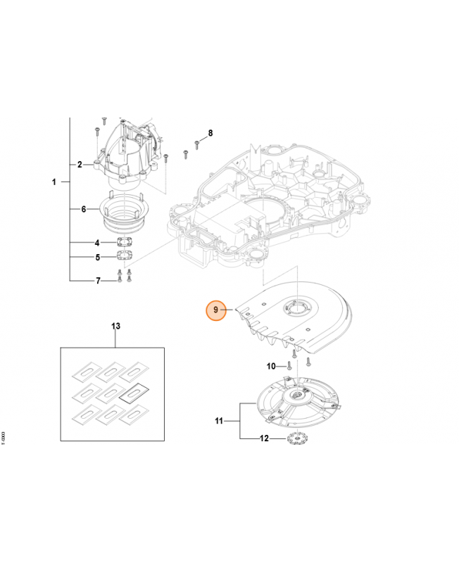 Corps Stihl ref.  IA01-701-1002
