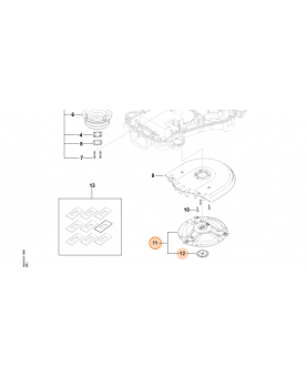 Plateau de coupe stihl ref. IA01-730-4404