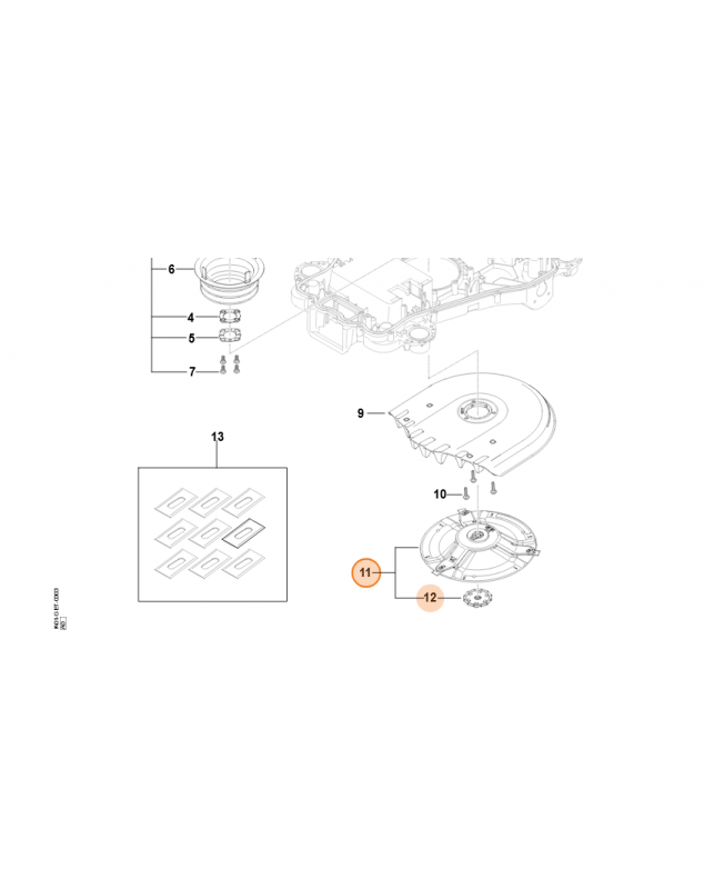 plateau de coupe stihl