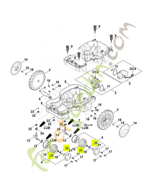 Roulement  référence 9503-421-9892