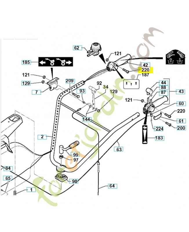 vis husqvarna référence 580407801 Remplace référence 519653026