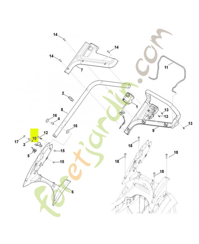 Levier d encliquetage