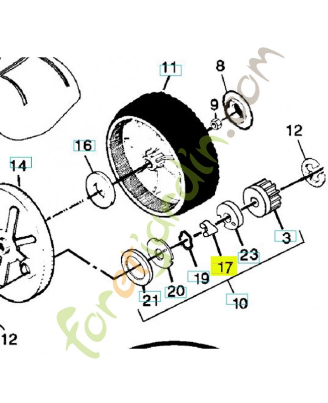 Téton de retenue référence 532175098