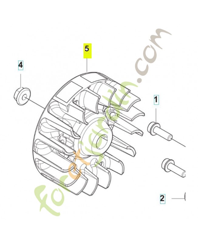 Volant 537249602 husqvarna