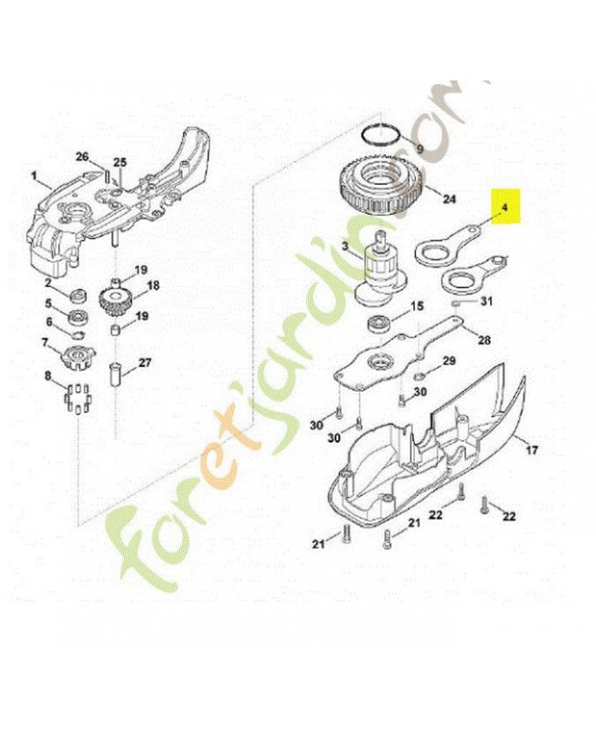 Bielle 6460-642-6510. Pièce de rechange Sithl / Vicking