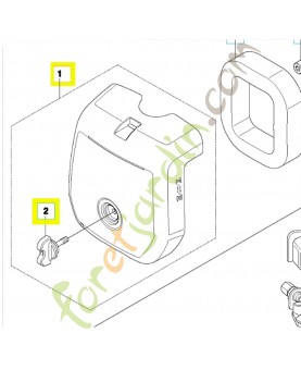 Couvercle filtre a air 510172401 husqvarna