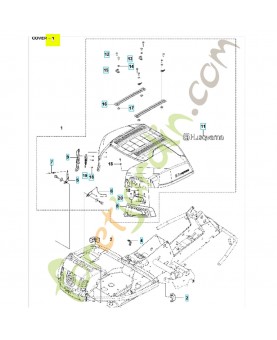 Capot du moteur complet