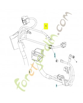 Faisceau inférieur - châssis 529360401 - Pièce détachée Husqvarna