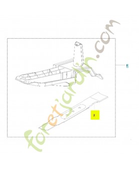Couteau 37cm 529441610 - Pièce détachée Husqvarna