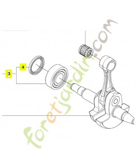Roulement à billes 6203