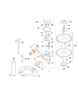 pignon stihl 4180-640-2503