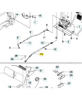 cable husqvarna 578360602