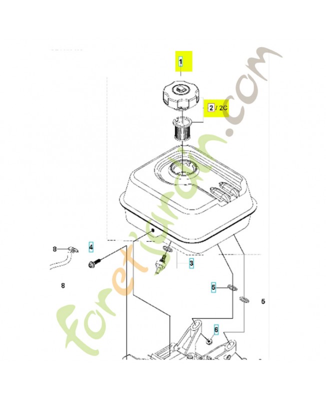 Bouchon de reservoir