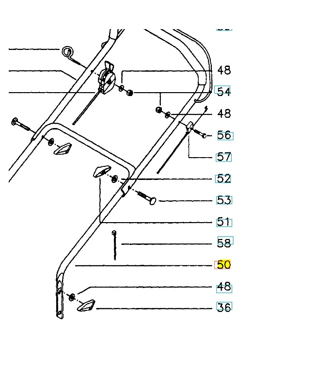 poignee husqvarna 516449011