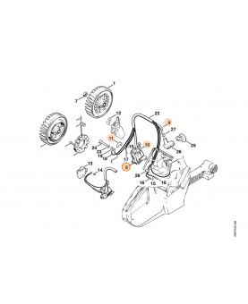Module d'allumage Stihl ref. 1124-400-1308