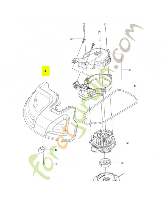 Protecteur 529967001- Pièce détachée Husqvarna