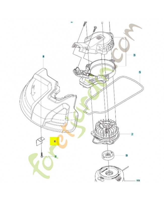 Couteau 330mm  529970201- Pièce détachée Husqvarna