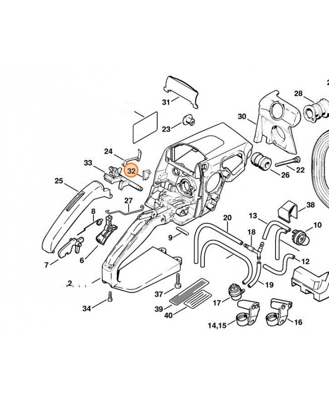 piece recourvrement stihl 1123-791-7500