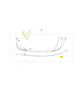 Cable d'acceleration 537173901. Pièce de rechange Husqvarna