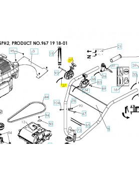 cable husqvarna 585426001