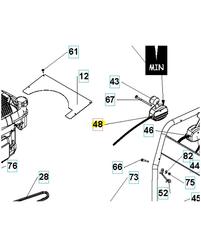 cable husqvarna 531009452