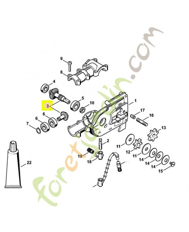 Jeu de pignons ht stihl ref. 4182-640-7303