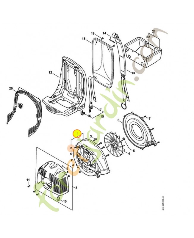 Carter turbine interieur 4244-700-4109- Pièce de détachée Sithl