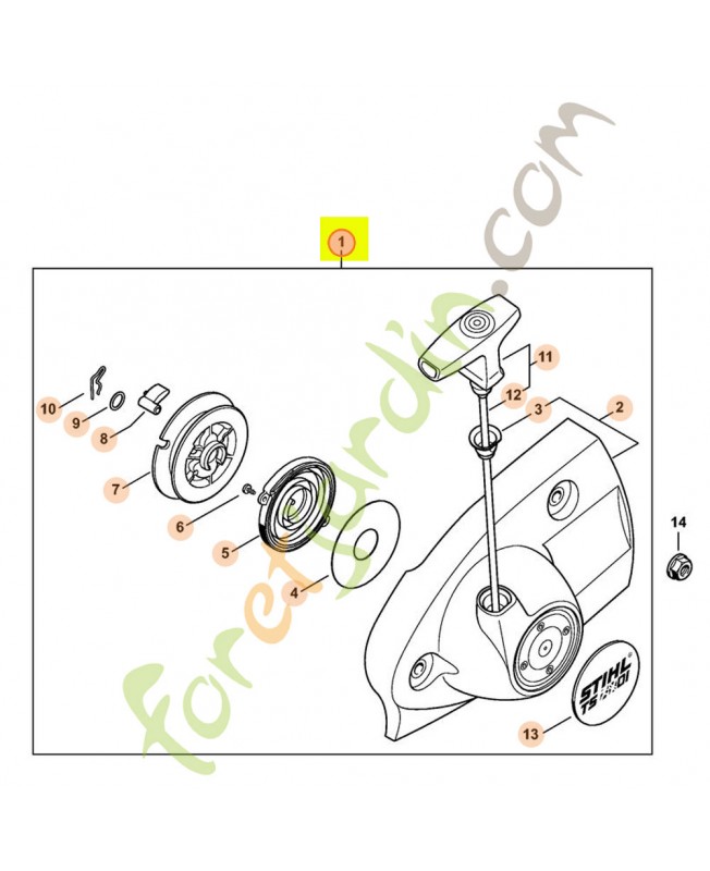 Couvercle lanceur + lanceur