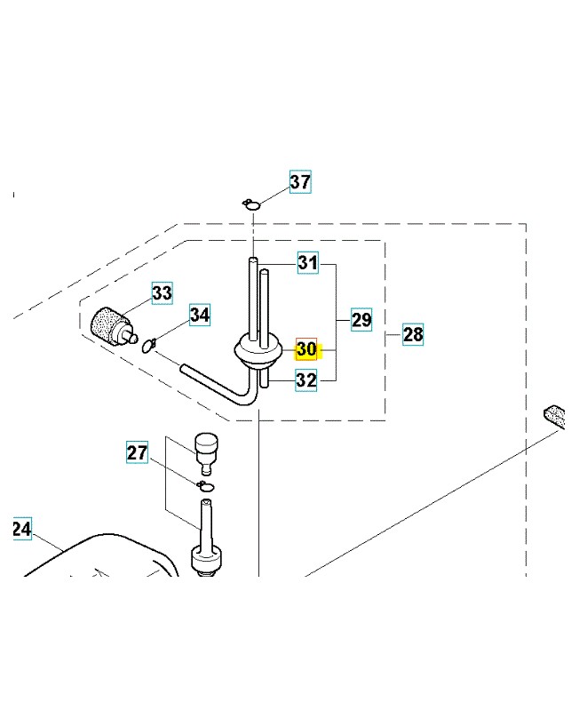 passage tuyau 575375101 husqvarna